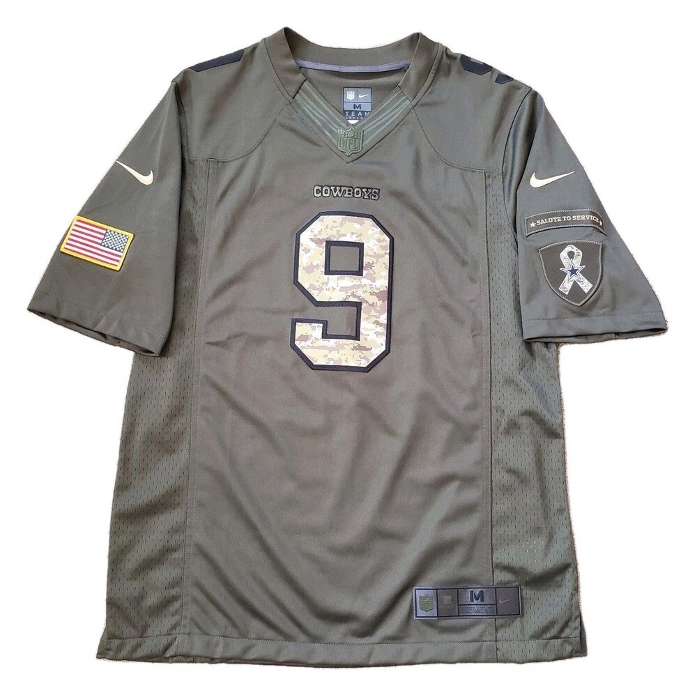 2016 Nike Dallas Cowboys Tony Romo Medium Mens Salute To Service #9 NFL Jersey